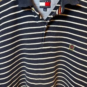 90’s Tommy Hilfiger Terry Close Knit Polo - Medium